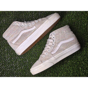 VANS SK8-Hi MTE-1 Marshmallow Ivory Sneakers Lined Shoes Women's Size 5